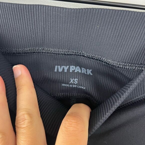 Ivy Park Black Athletic Compression Leggings XS - Picture 3 of 4